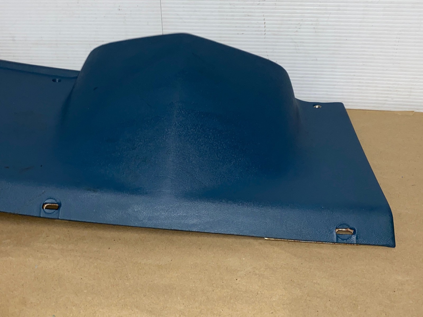 OEM 1974 1975 1976 Cadillac Deville Fleetwood Calais 1974 1975 1976 1977 1978 Eldorado LEFT DASH LOWER UNDER STEERING COLUMN BEZEL TRIM BLUE #3516124 - Image 9