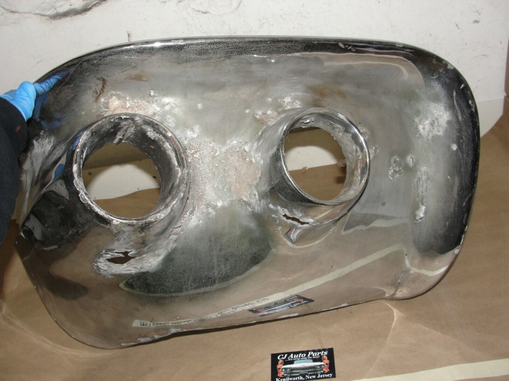 OEM 1957 Cadillac Eldorado Biarritz Seville LEFT DRIVER SIDE BACK REAR BUMPER END - Image 7