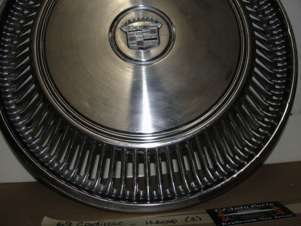 OEM 1967 1968 1969 1970 1971 1972 1973 1974 1975 1976 1977 1978 Cadillac Eldorado 15" STEEL WHEEL HUBCAP WHEEL COVER #1 - Image 7
