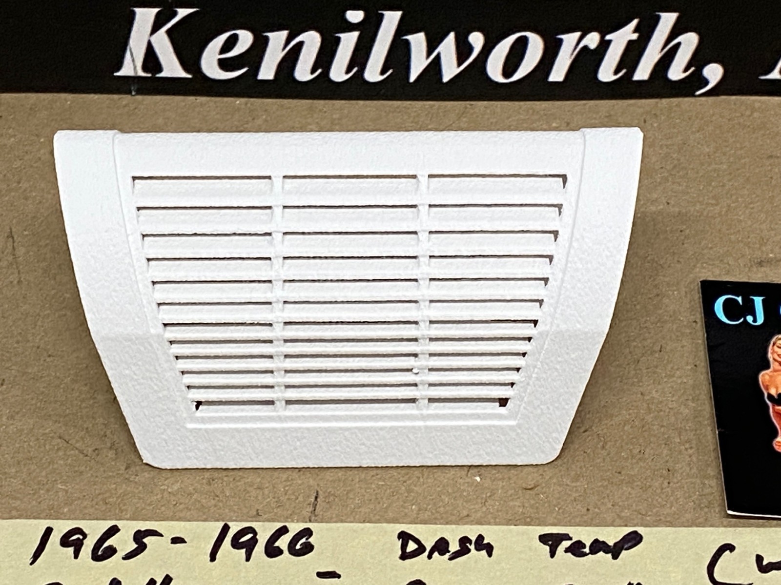 NEW 1965 1966 CADILLAC DEVILLE ELDORADO FLEETWOOD CALAIS DASH IN-CAR TEMP SENSOR GRILL COVER TRIM - WHITE - Image 3