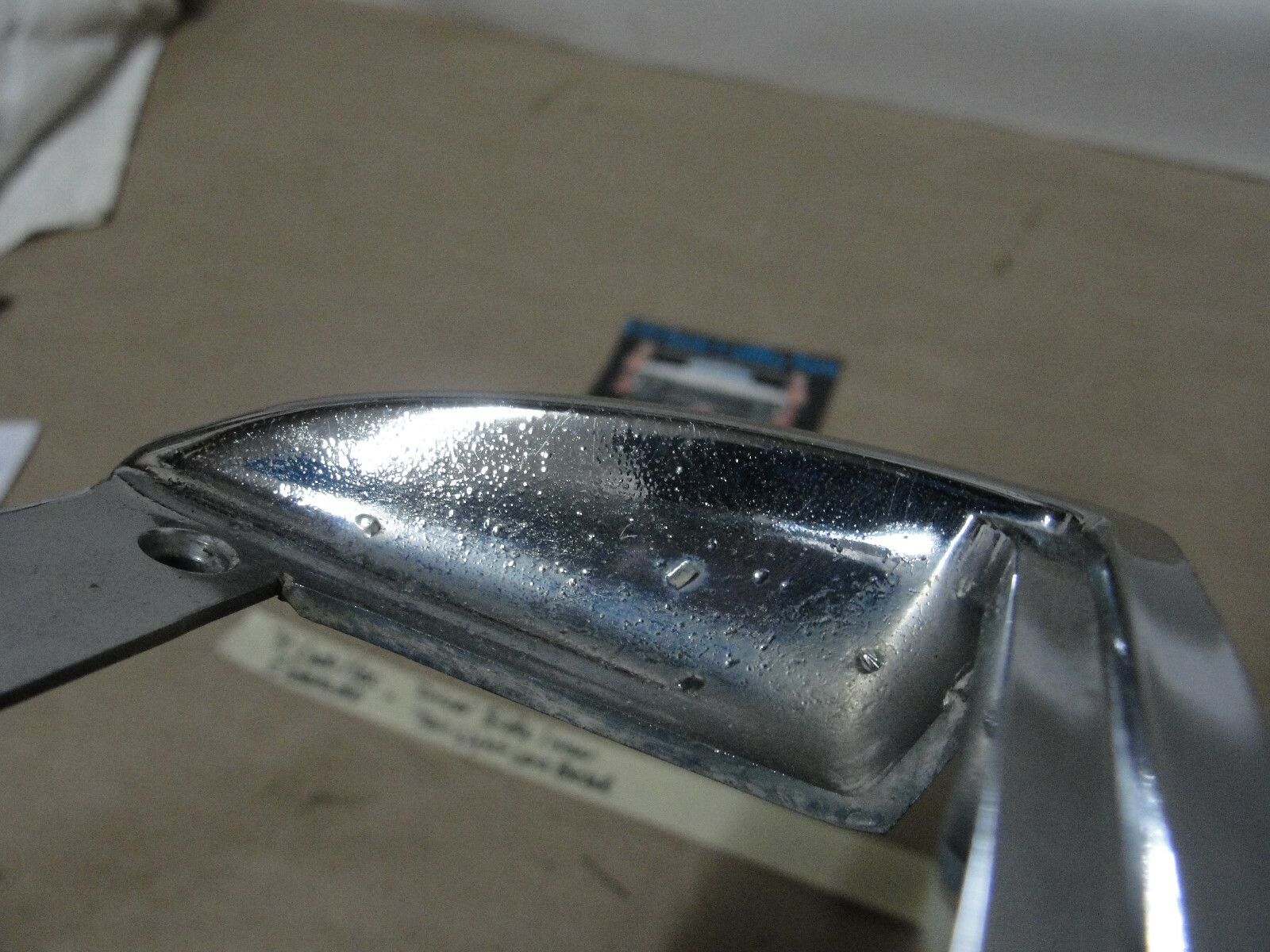 OEM 1971 1972 Cadillac Eldorado REAR LEFT DRIVER SIDE INNER TAIL LIGHT LENS BEZEL TRIM #1600796/#1496938 - Image 7