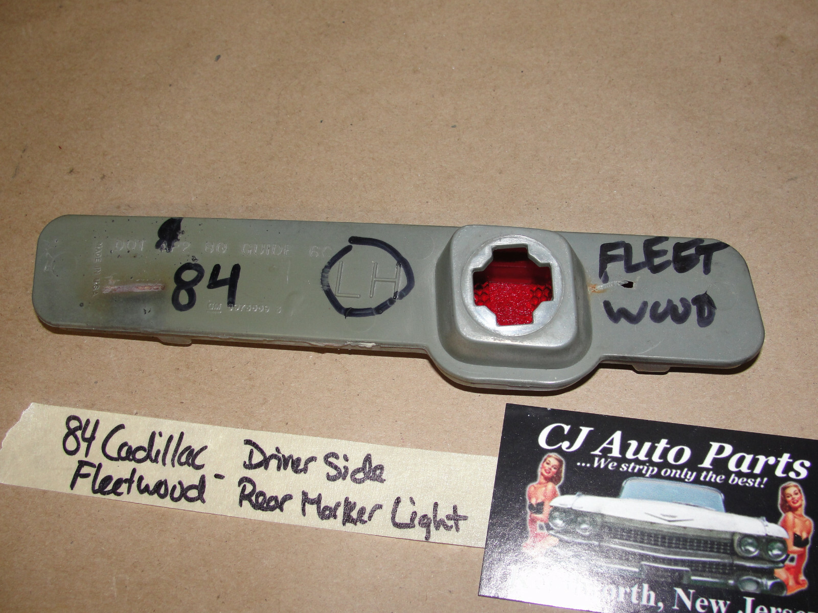 OEM 1980 1981 1982 1983 1984 1985 1986 1987 1988 1989 Cadillac Deville Fleetwood Brougham RWD LEFT DRIVER SIDE REAR BUMPER END MARKER PARK LIGHT #5973559 - Image 7