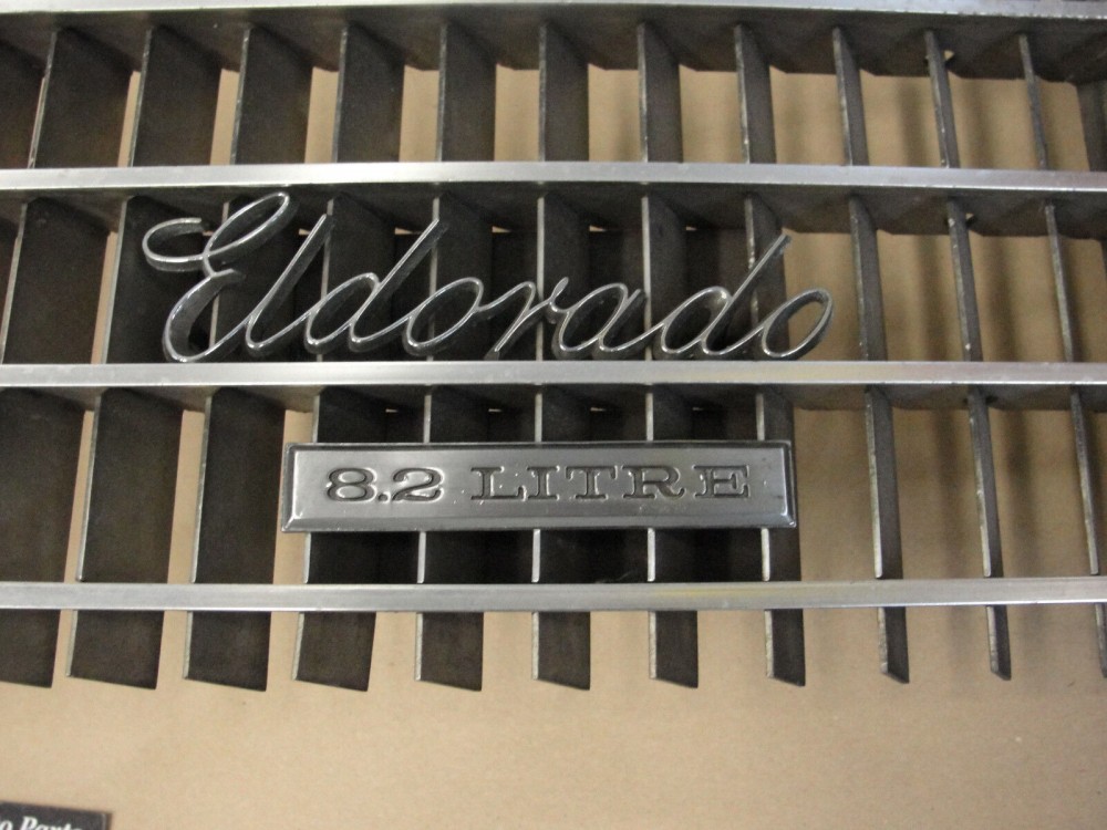 OEM 1970 Cadillac Eldorado FRONT UPPER CHROME GRILL GRILLE & EMBLEM 8.2 LITRE #3514942 - Image 7