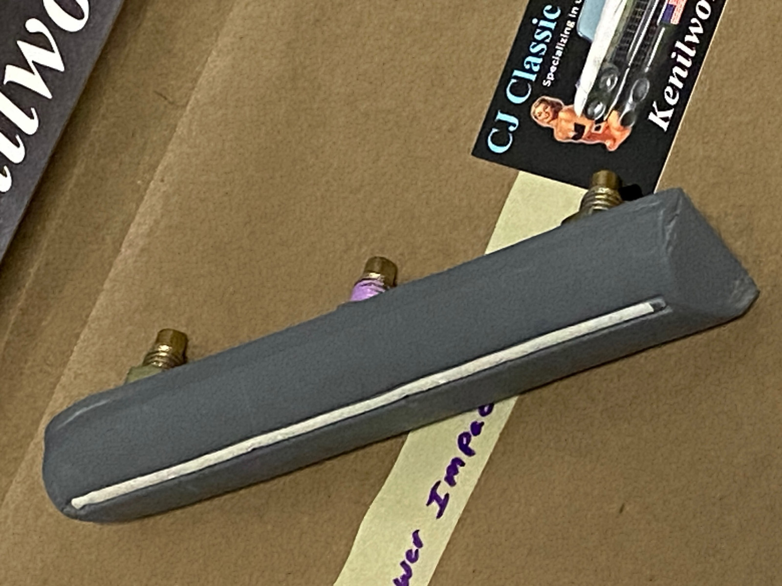 OEM 1975 1976 1977 1978 CADILLAC ELDORADO FRONT BUMPER END LOWER IMPACT STRIP CUSHION #1605345 - Image 7