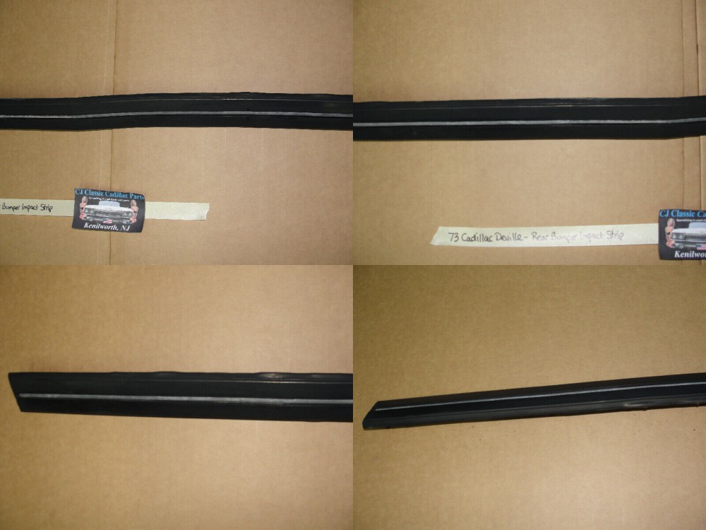 OEM 1973 Cadillac Deville Fleetwood Calais BACK REAR BUMPER BAR CENTER IMPACT STRIP #1601112 - Image 4