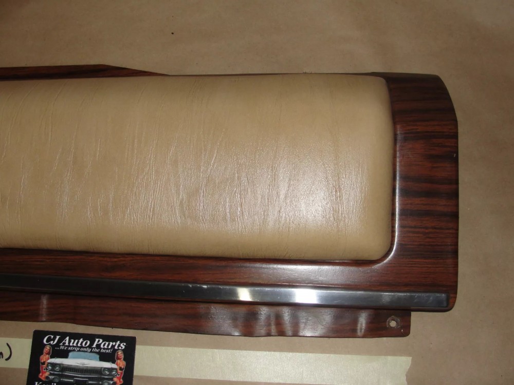 OEM 1974 1975 1976 Cadillac Coupe Deville Calais 2 Door LEFT REAR UPPER QUARTER DOOR PANEL WOODGRAIN - Image 7