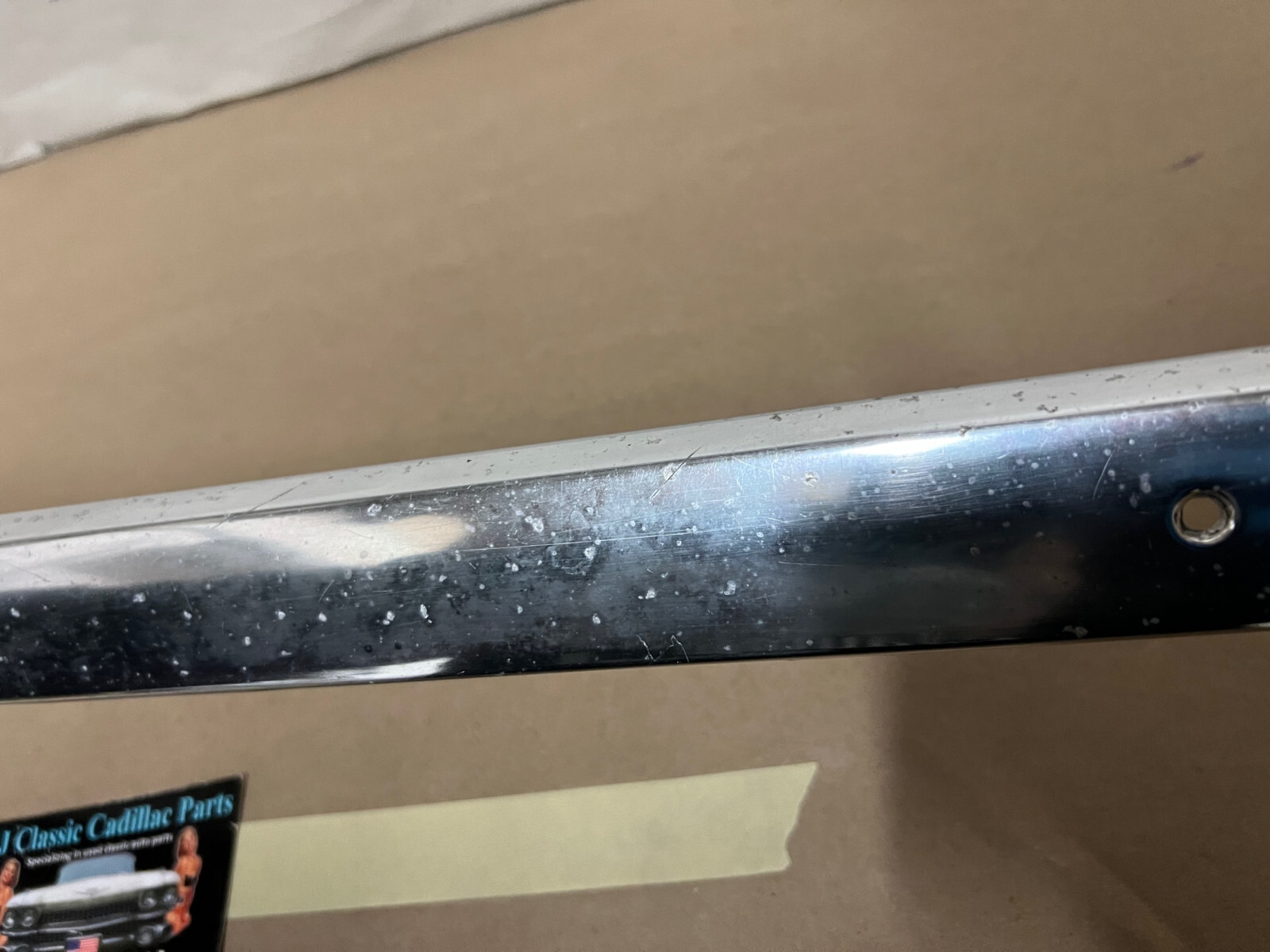 OEM 1959 1960 Cadillac Deville 4 Window 4 Door FLAT TOP INTERIOR RIGHT SIDE HEADLINER TRIM (ABOVE DOORS) #4757726 - Image 7