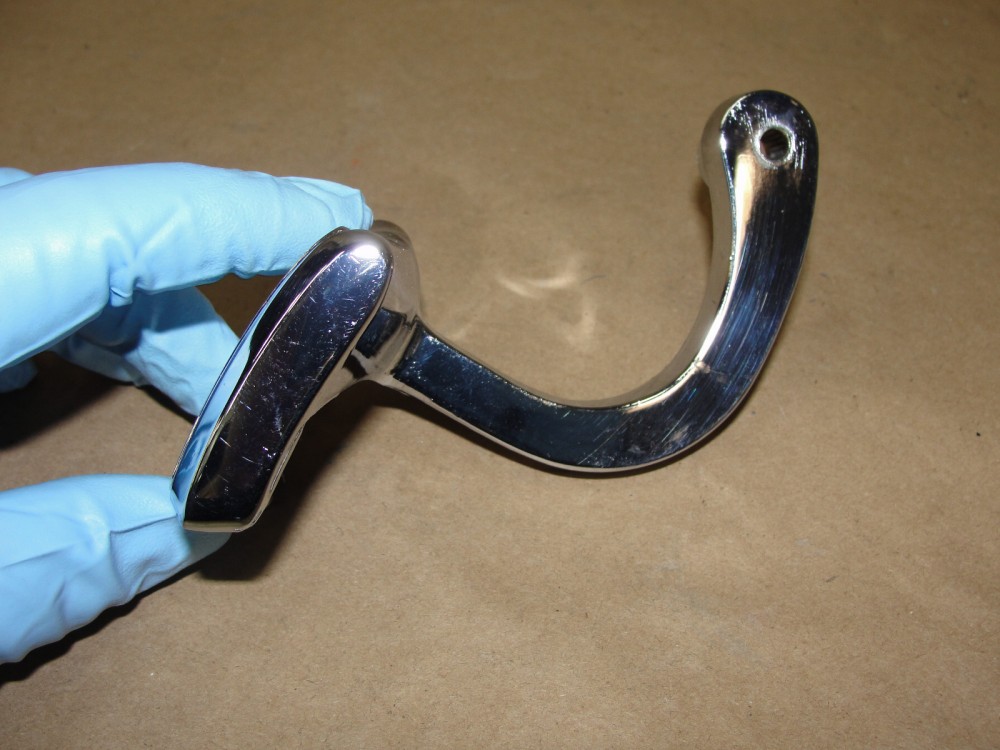 OEM 1966 Cadillac Fleetwood Calais Eldorado Deville RIGHT PASSENGER SIDE INTERIOR CHROME DOOR HANDLE #4537107 - Image 7