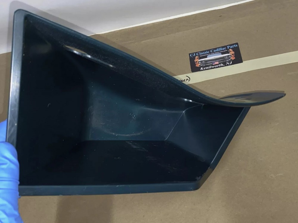 OEM 1971 1972 1973 1974 1975 1976 Cadillac Deville Eldorado Fleetwood Calais RIGHT PASSENGER SIDE KICK PANEL WASTE BASKET TRASH CAN Dark Green - Image 7
