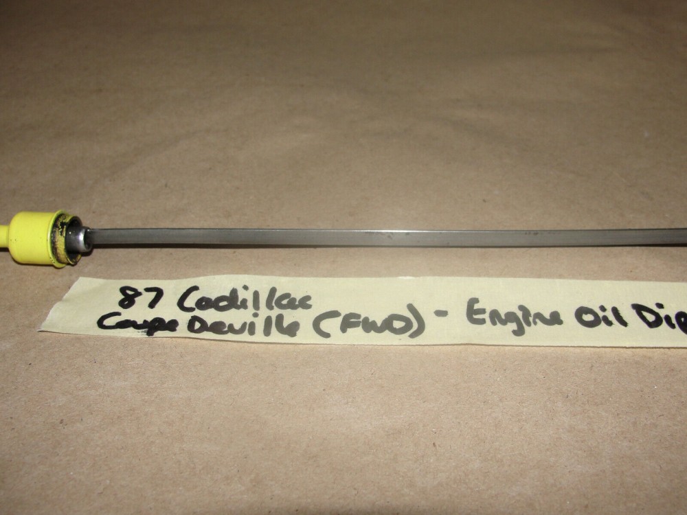 OEM 1986 1987 Cadillac Deville Fleetwood FWD HT4100 4.1L ENGINE OIL FLUID LEVEL INDICATOR DIPSTICK #1638398 - Image 7