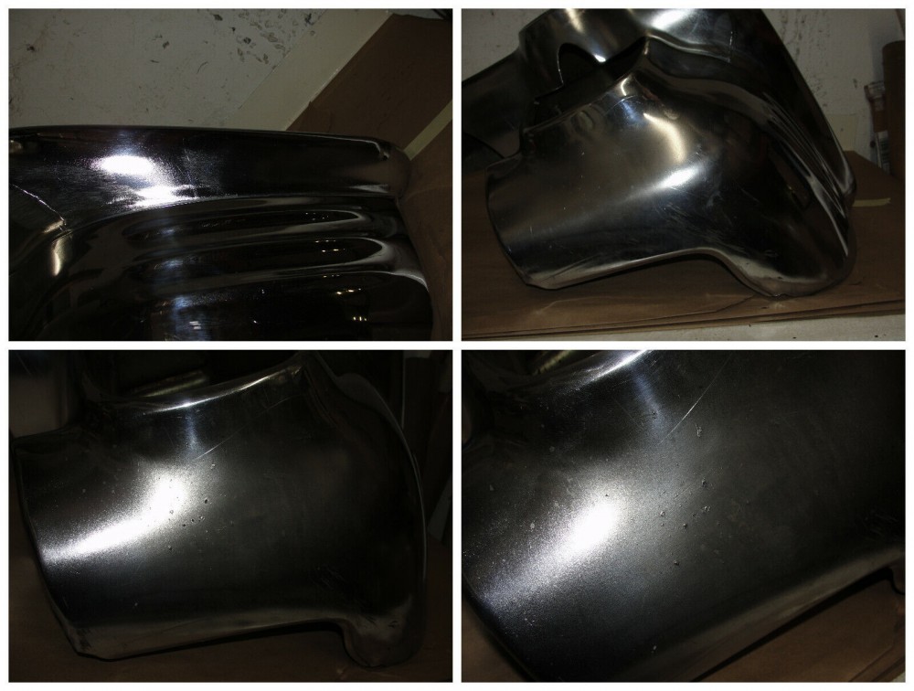 OEM 1958 Cadillac Deville Eldorado Fleetwood LEFT DRIVER SIDE FRONT BUMPER END UPPER & LOWER #3511182 - Image 7