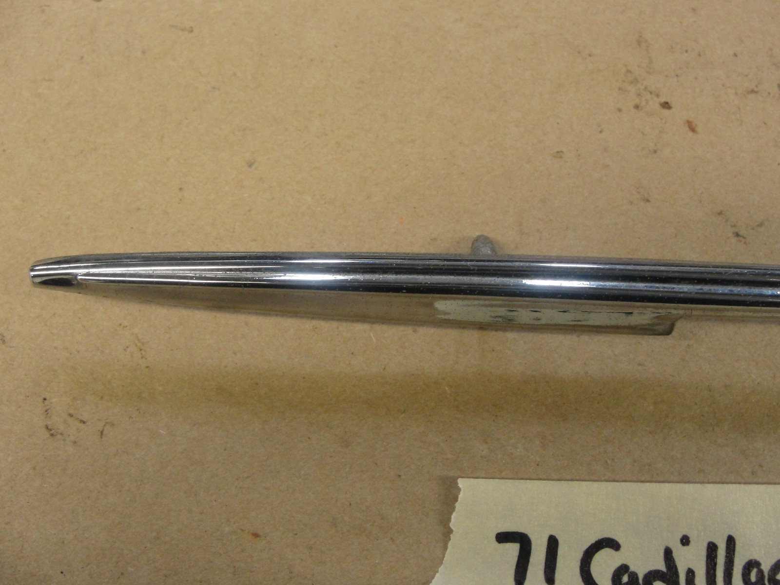OEM 1971 Cadillac Eldorado LEFT DRIVER SIDE FRONT FENDER TRIM MOLDING SPEAR #1497474 - Image 7