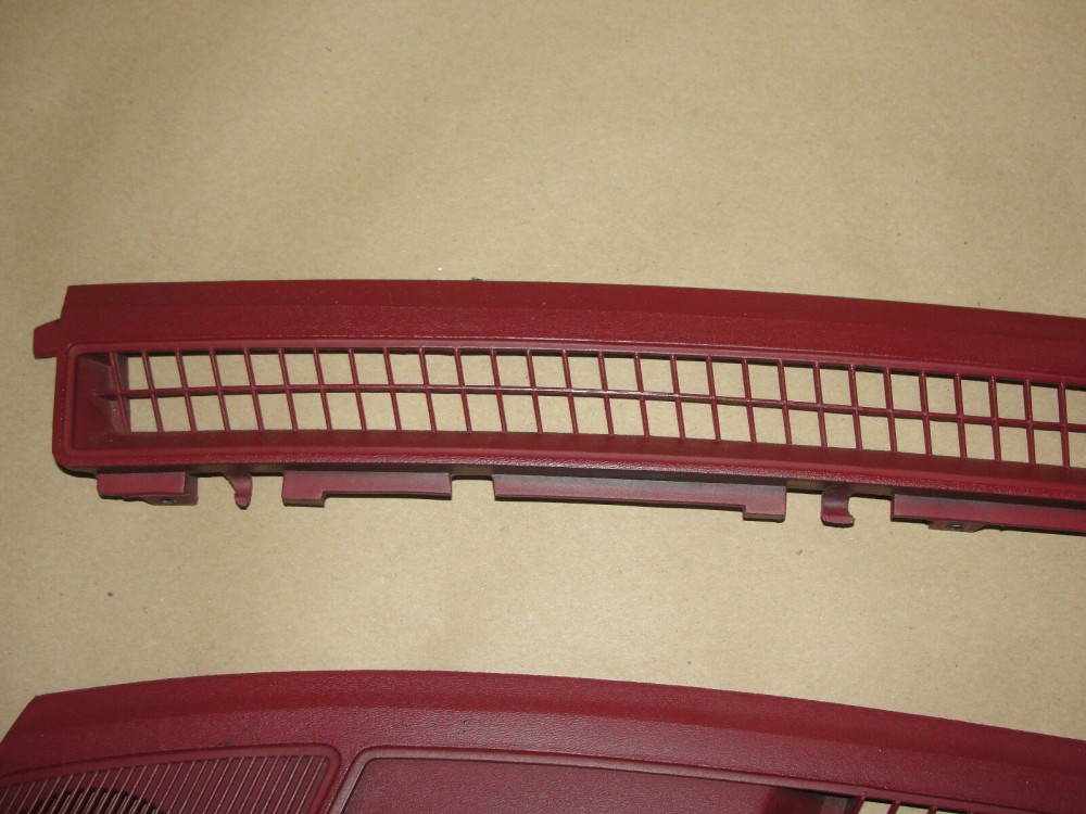 OEM 1974 1975 1976 Cadillac Deville Calais Fleetwood 1974 1975 1976 1977 1978 Eldorado DASH DEFROSTER SPEAKER GRILL VENT TRIM *DARK RED* #1602401/1602402 - Image 7
