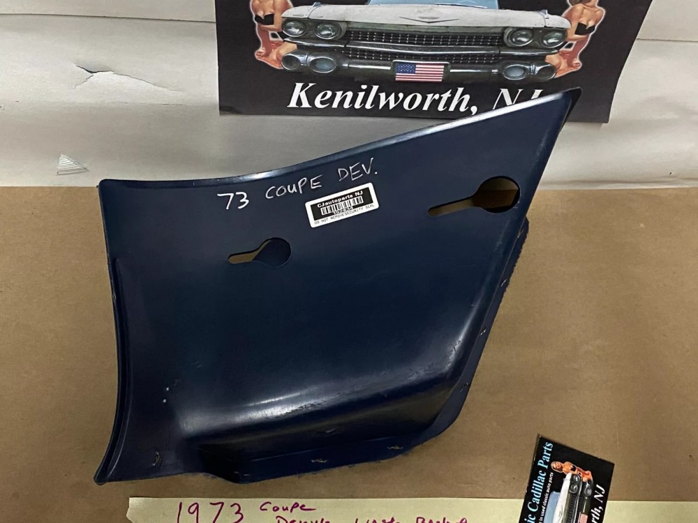 OEM 1971 1972 1973 1974 1975 1976 Cadillac Deville Eldorado Fleetwood Calais RIGHT PASSENGER SIDE KICK PANEL WASTE BASKET TRASH CAN BLUE - Image 7