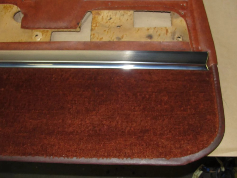 OEM 1965 1966 Cadillac Fleetwood Brougham Sedan Deville LEFT REAR DOOR PANEL & TRIM MOLDING - Image 8