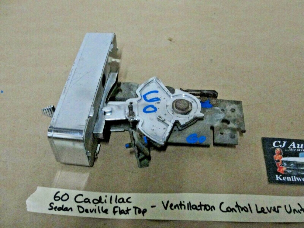 OEM 1959 1960 Cadillac Deville Eldorado Series 60 Fleetwood Series 62 1959 1960 1961 1961 1962 Commercial Chassis Series 75 Fleetwood DASH VENTILATION CONTROL LEVERS UNIT - Image 8