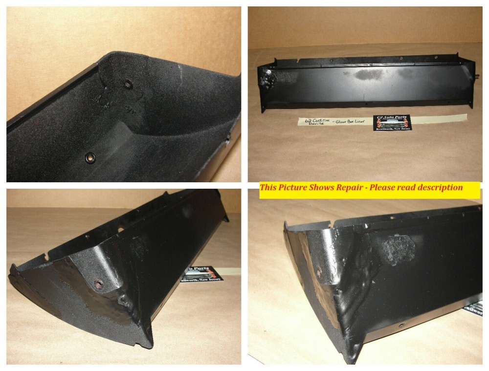 OEM 1962 Cadillac Deville Eldorado Fleetwood DASH GLOVE BOX GLOVEBOX TRAY LINER STORAGE COMPARTMENT #3512645 - Image 8