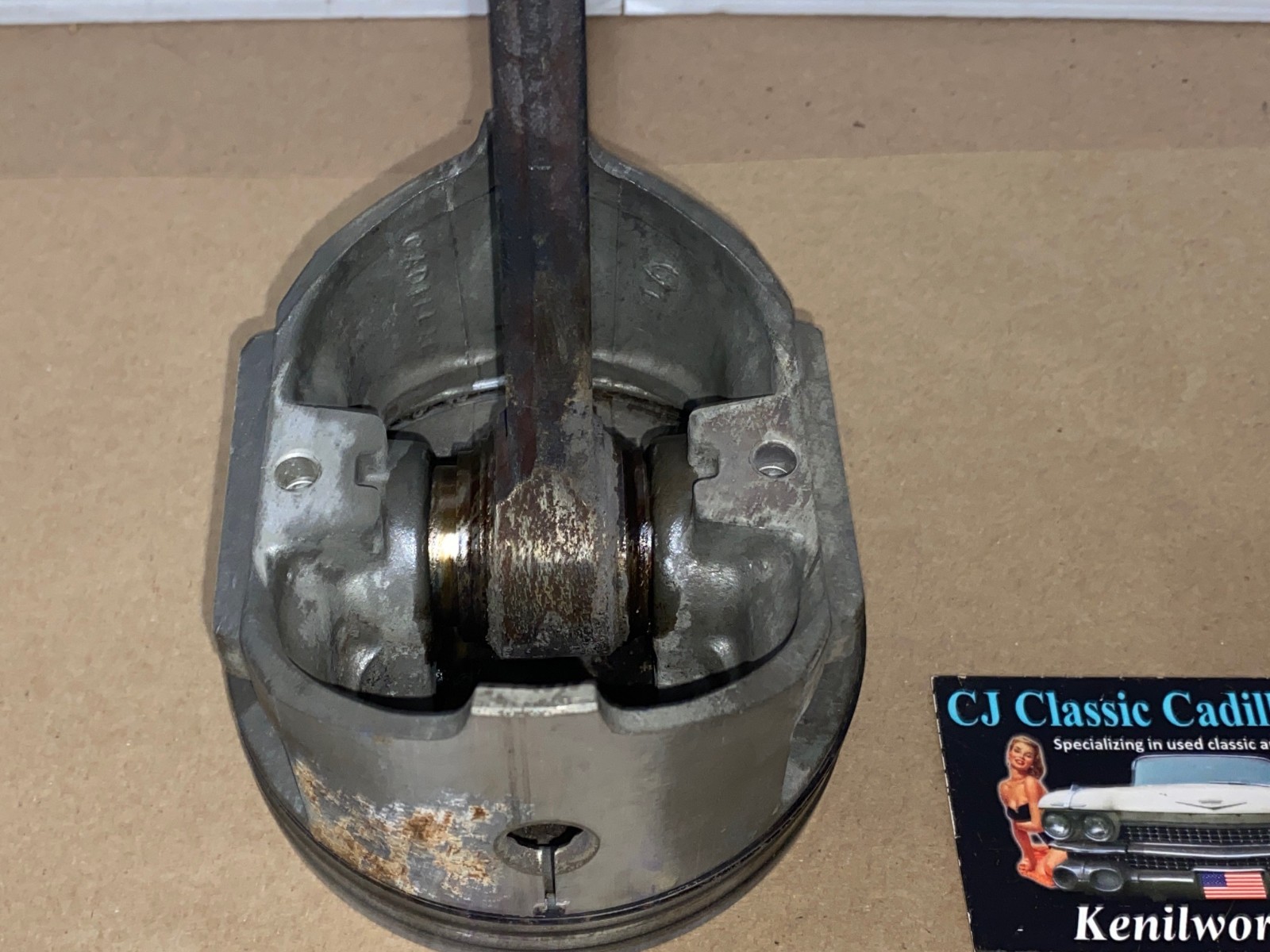 OEM 1964 1965 1966 1967 Cadillac Deville Fleetwood Eldorado Calais 429 ENGINE CONNECTING ROD & PISTON #4 - Image 9