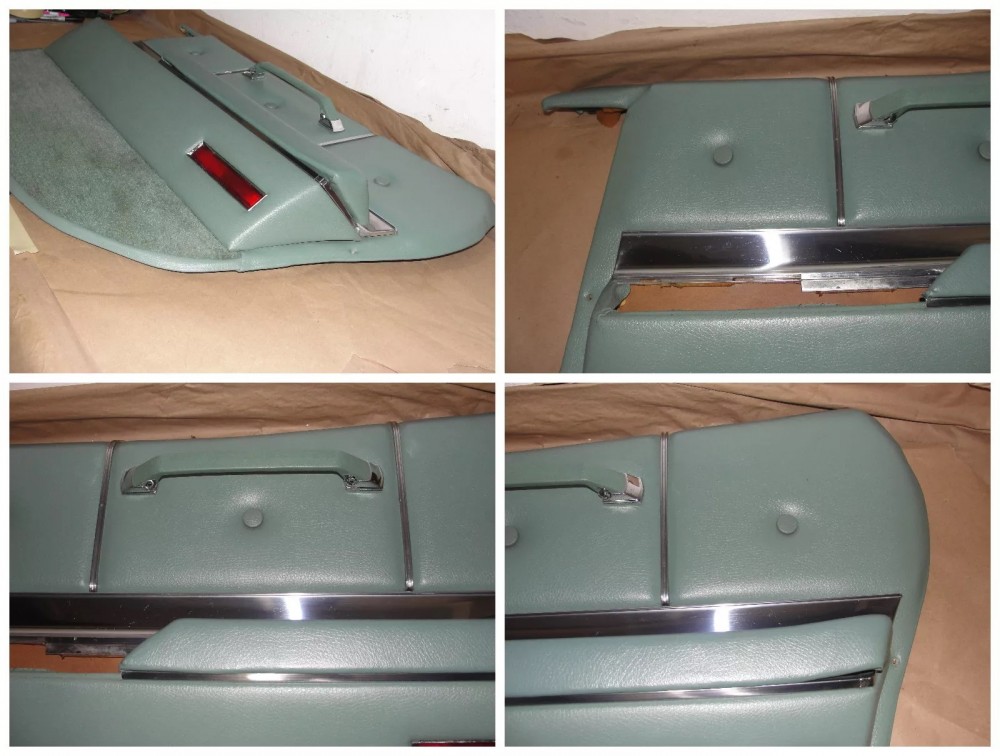 OEM 1967 Cadillac Sedan DeVille Calais Fleetwood 4 Door RIGHT PASSENGER SIDE REAR DOOR PANEL ARM REST TRIM - Image 8