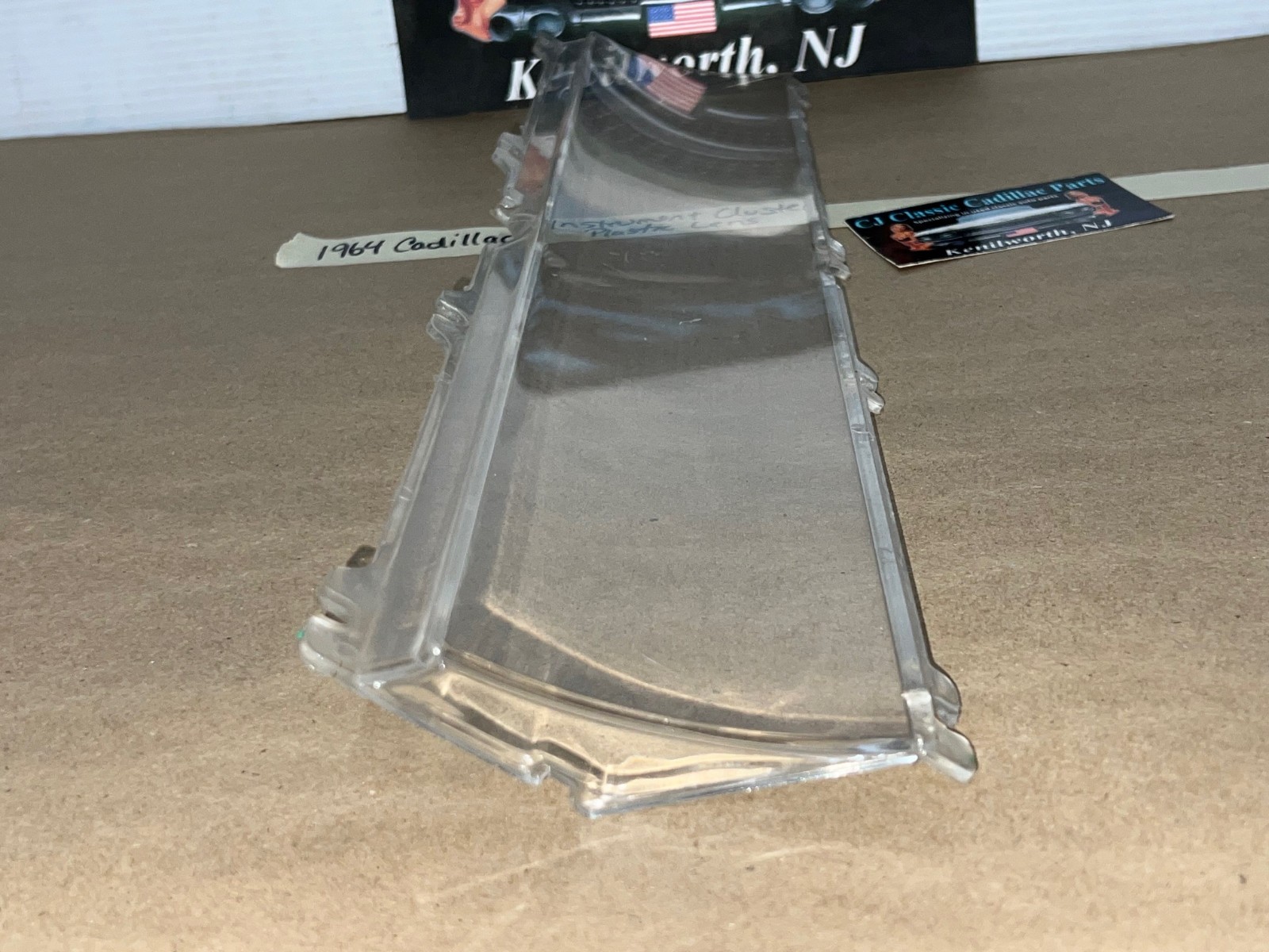 OEM 1963 1964 Cadillac Deville Eldorado Fleetwood INSTRUMENT CLUSTER PLASTIC LENS #640607 - Image 8
