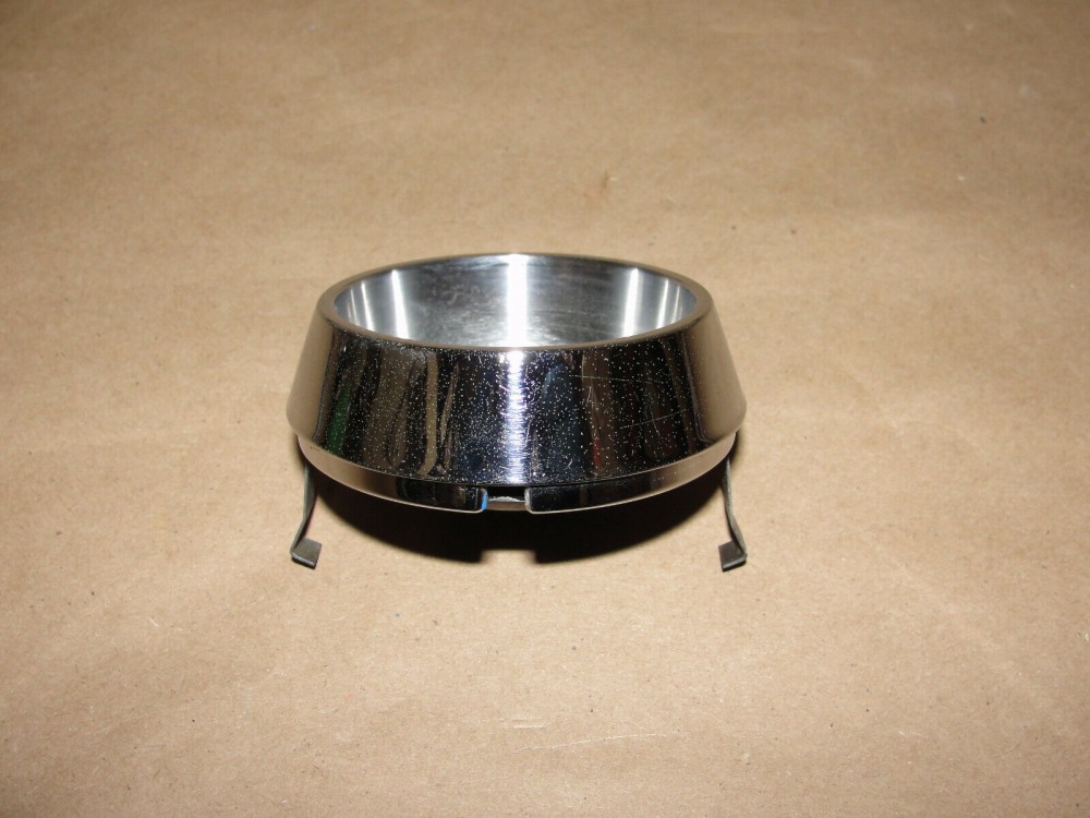 OEM 1960 Cadillac Deville Eldorado Fleetwood FLAT TOP STEERING WHEEL HORN BAR CENTER CAP TRIM WITH EMBLEM - Image 8