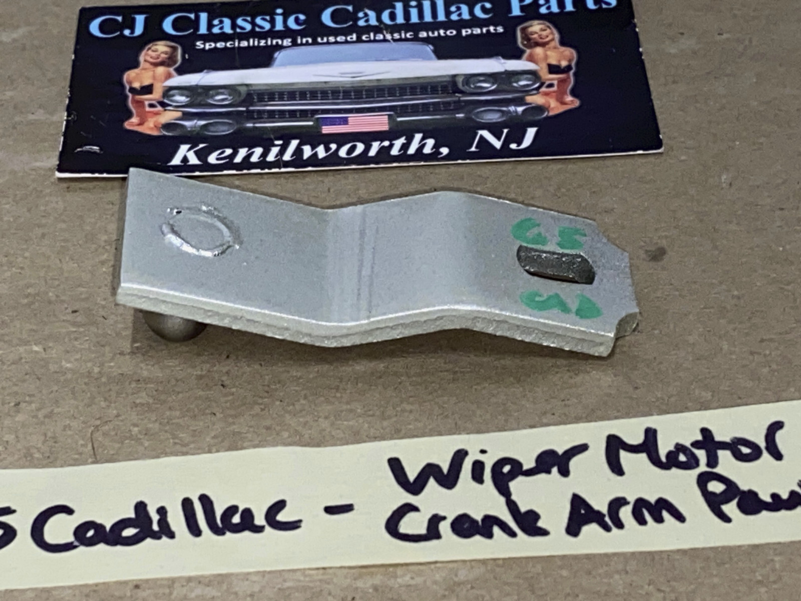 OEM 1965 1966 Cadillac Deville Eldorado Fleetwood Calais WINDSHIELD WIPER MOTOR CRANK ARM PAWL TO WIPER TRANS #4914701 - Image 8