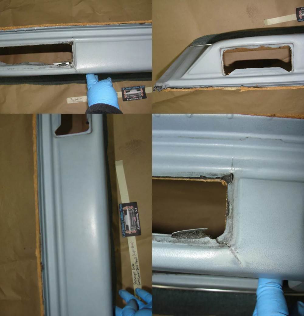 OEM 1971 1972 1973 1974 1975 1976 1977 1978 Cadillac Eldorado RIGHT PASSENGER SIDE FRONT LOWER DOOR PANEL LIGHT BLUE - Image 8