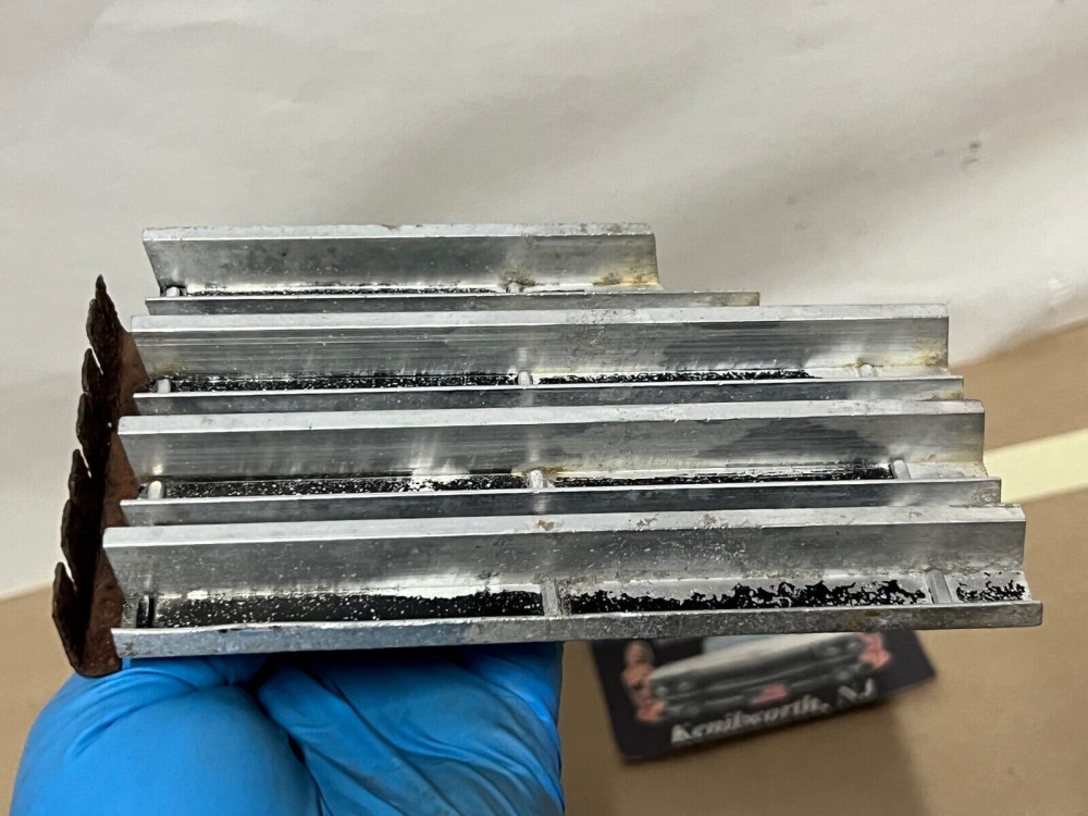 OEM 1963 Cadillac Deville Eldorado Fleetwood RIGHT PASSENGER SIDE FRONT BUMPER LOWER OUTER GRILL EXTENSION #1479735 - Image 4