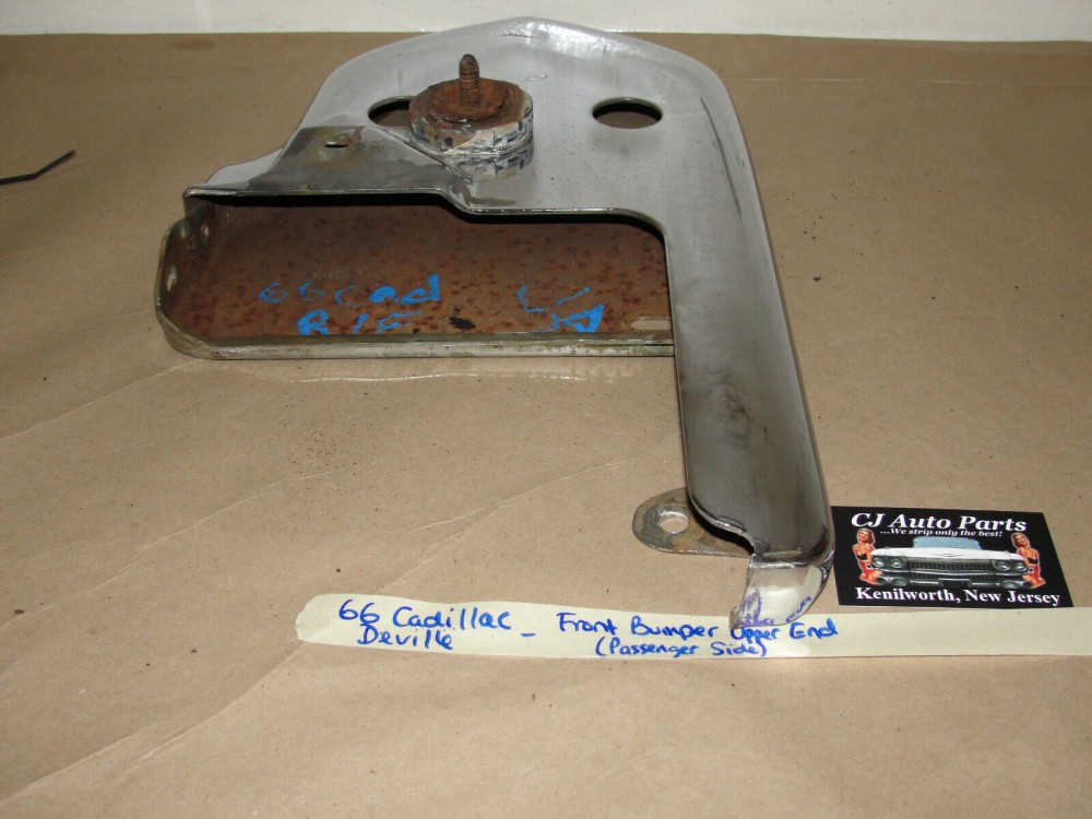 OEM 1966 Cadillac Deville Eldorado Calais Fleetwood RIGHT PASSENGER SIDE UPPER FRONT BUMPER END #3513679 - Image 8