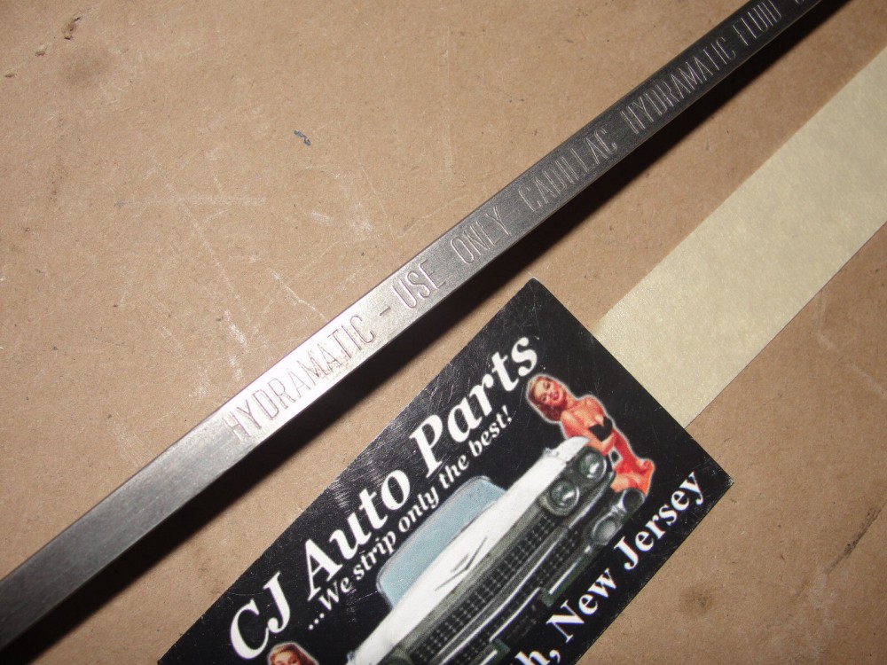 OEM 1953 1954 1955 Cadillac Deville Eldorado Fleetwood 331 Engine HYDRAMATIC TRANSMISSION TRANS DIPSTICK #1459752 - Image 8