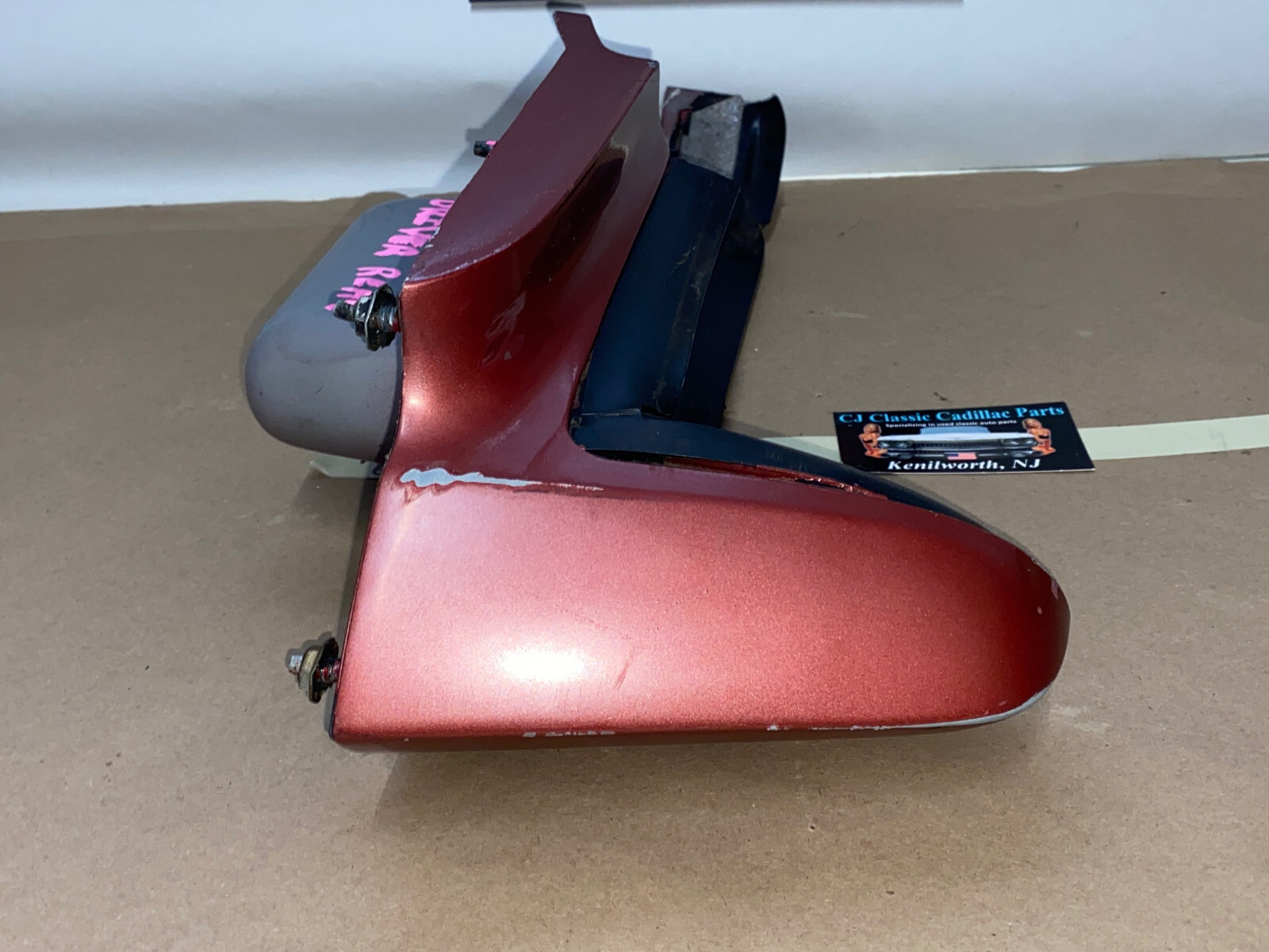 OEM 1971 1972 Cadillac Eldorado LEFT QUARTER PANEL EXTENSION TAIL LIGHT SURROUND W/ FILLERS #8795074 - Image 8