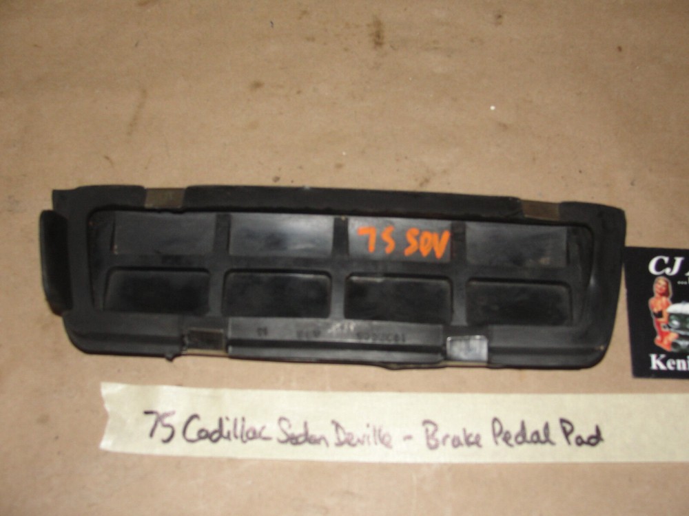 OEM 1971 1972 1973 1974 1975 1976 Cadillac Deville Calais Fleetwood 1971 1972 1973 1974 1975 1976 1977 1978 Eldorado BRAKE PEDAL PAD WITH CHROME TRIM #1602495/#3515201 - Image 8