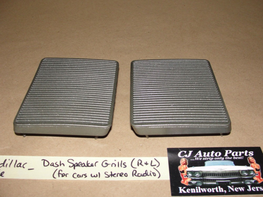 OEM 1967 1968 Cadillac Deville Eldorado Fleetwood Calais DASH STEREO SPEAKER GRILLS COVER TRIM - RIGHT & LEFT #1487754/#1493059/#1487753/#1487754 - Image 8