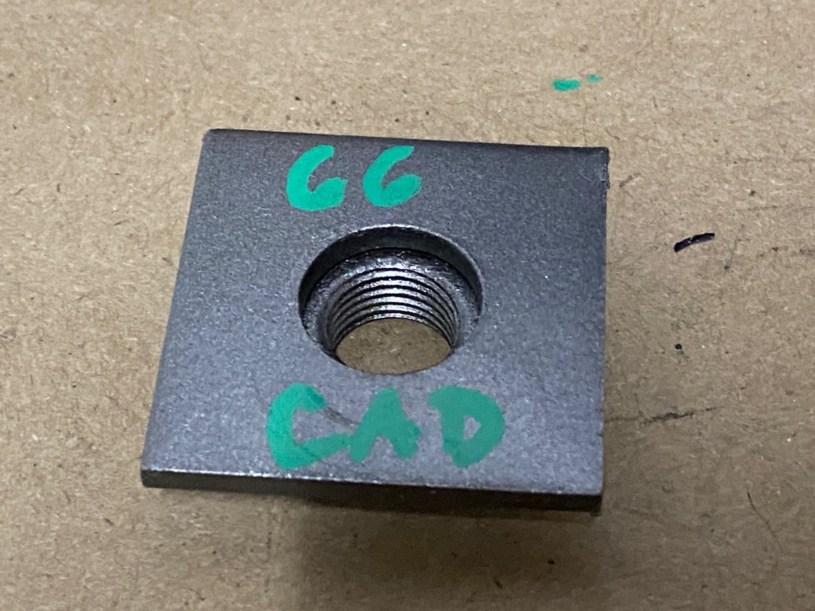 OEM 1965 1966 1967 Cadillac Deville Calais Fleetwood 1965 1966 1967 1968 1969 1970 Eldorado HOOD LOCK PILOT PIN BOLT PLATE WITH NUT #3513414 - Image 9