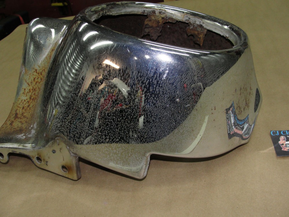 OEM 1959 Cadillac Deville Fleetwood Eldorado LEFT DRIVER SIDE CHROME BACK REAR BUMPER END #3511548 - Image 8