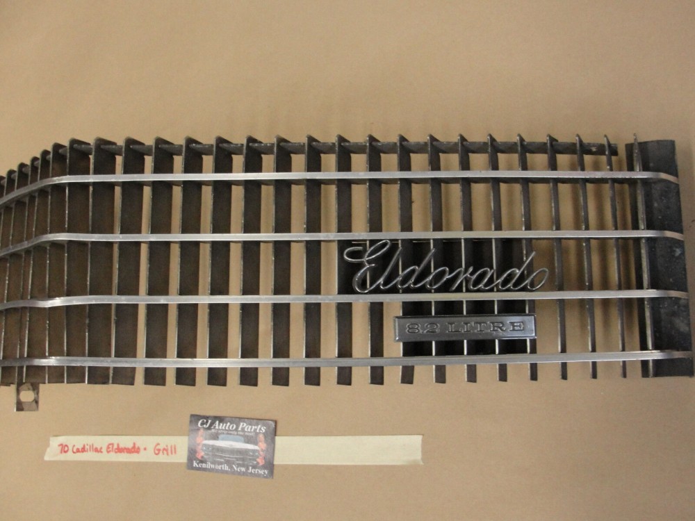OEM 1970 Cadillac Eldorado FRONT UPPER CHROME GRILL GRILLE & EMBLEM 8.2 LITRE #3514942 - Image 8