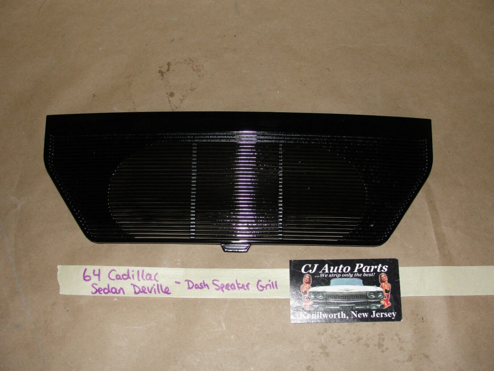 OEM 1963 1964 Cadillac Deville Eldorado Fleetwood DASH SPEAKER GRILL COVER TRIM BLACK #1479040 - Image 8