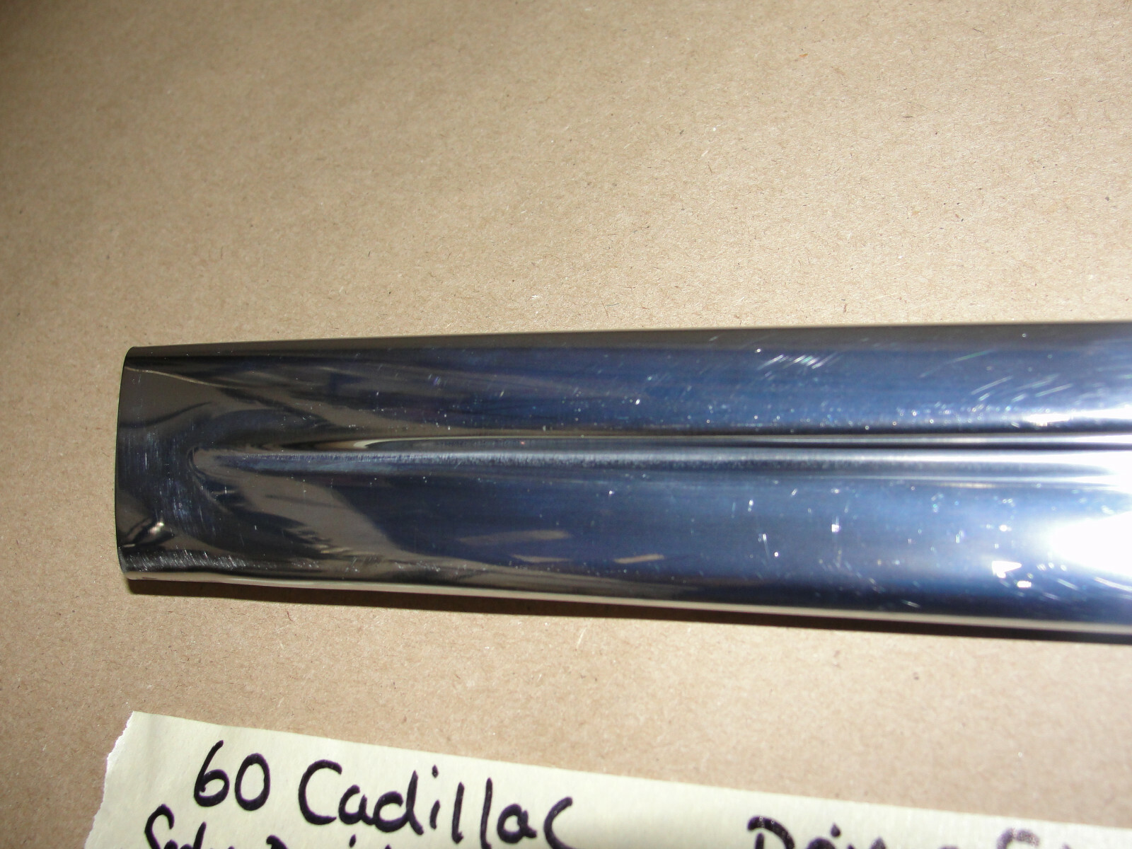 OEM 1959 1960 Cadillac Deville FLAT TOP LEFT DRIVER SIDE REAR ROOF PANEL MOLDING TRIM #4758194 - Image 8