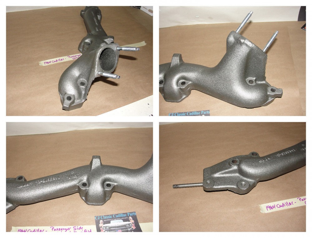 OEM 1964 CADILLAC FLEETWOOD, SERIES 62, DEVILLE, ELDORADO, 75 SERIES 429 ENGINE RIGHT PASSENGER SIDE EXHAUST MANIFOLD #1481668 (also fits 1965 Cadillac 75 Series, Commercial Chassis) - Image 8