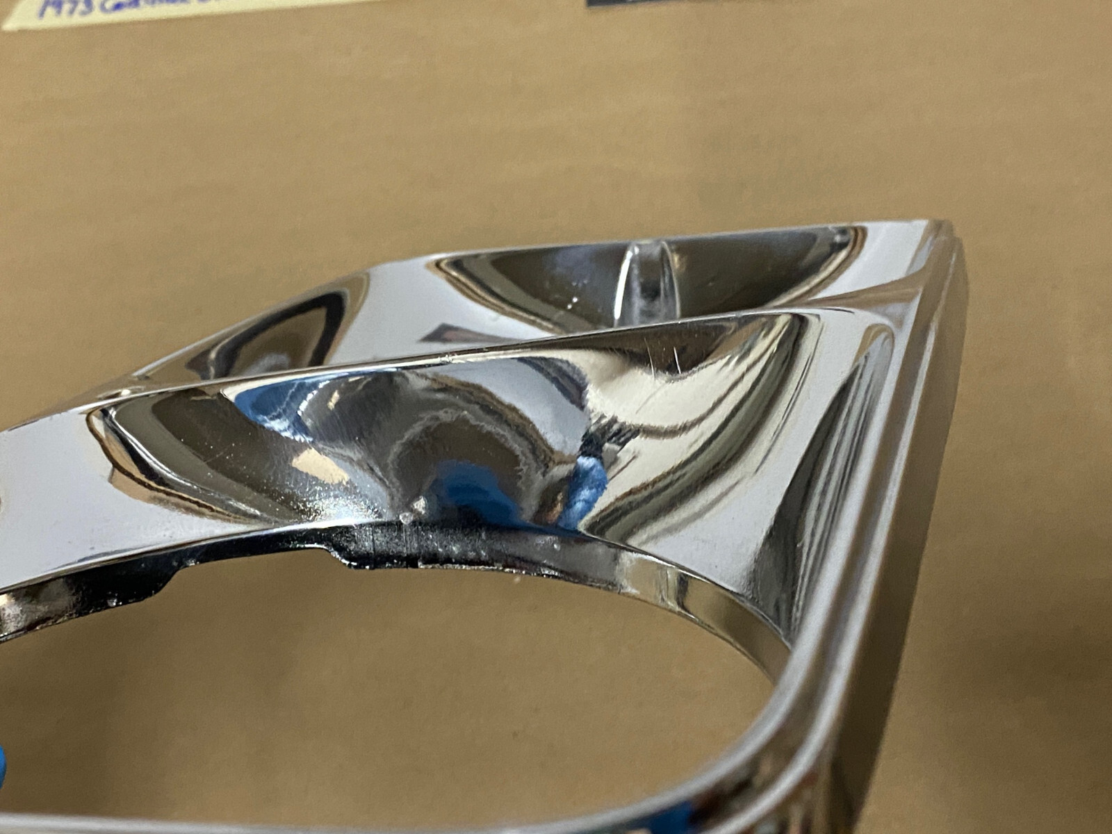 OEM 1971 1973 1974 Cadillac Eldorado HEADLIGHT BEZEL CHROME COVER TRIM #1494987 - Image 8