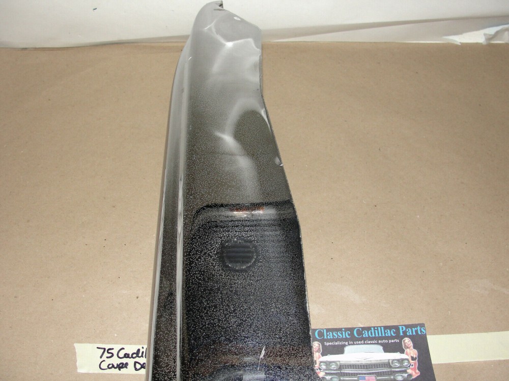 OEM 1974 1975 1976 Cadillac Deville Fleetwood Calais RIGHT PASSENGER SIDE FRONT BUMPER UPPER END CORNER BAR #3516090 - Image 8