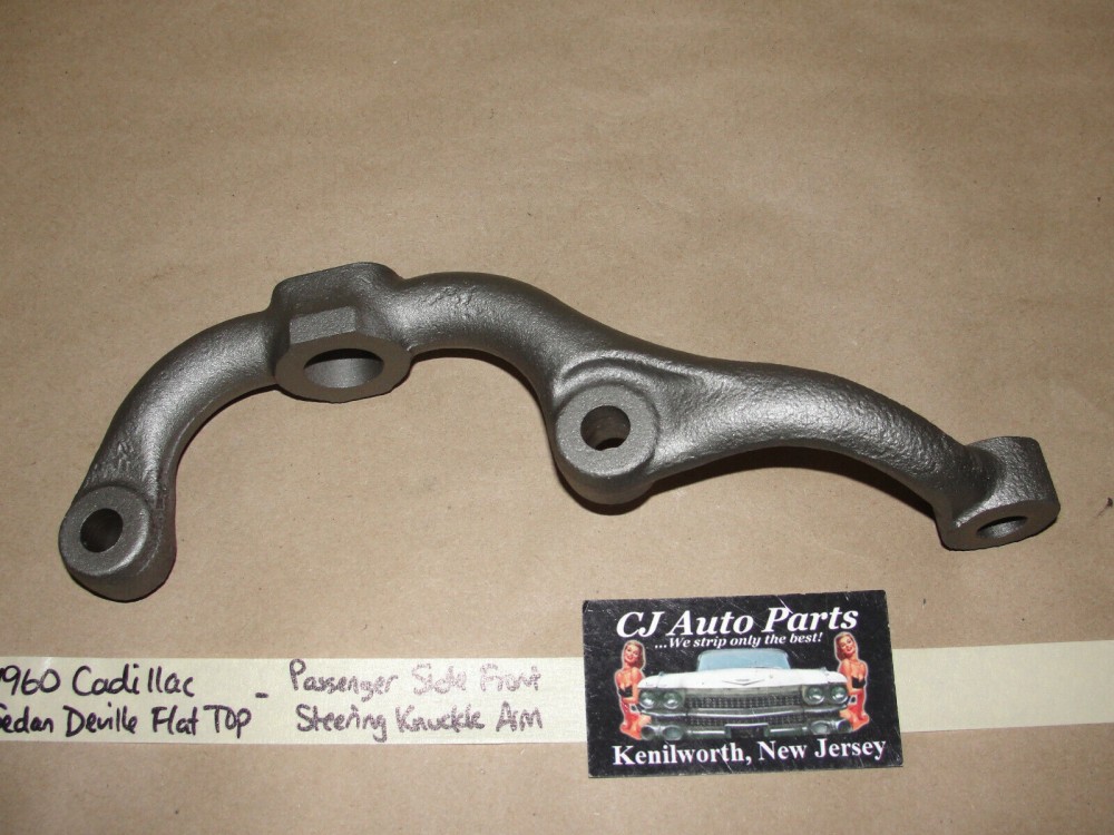 OEM 1957 1958 1959 1960 Cadillac Deville Fleetwood Eldorado Flat Top RIGHT FRONT STEERING KNUCKLE SPINDLE ARM - Image 8