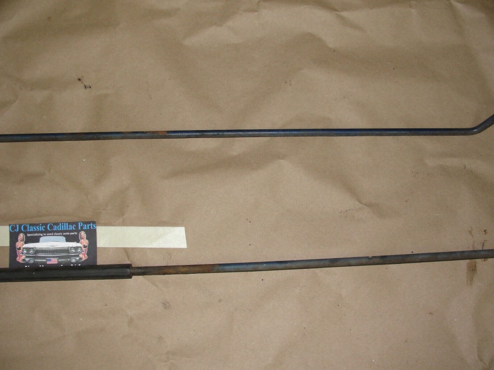 OEM 1973 1974 1975 1976 Cadillac Eldorado Convertible TRUNK LID HINGE SUPPORT TENSION TORSION RODS #9623169 RH, #9623170 LH - Image 8