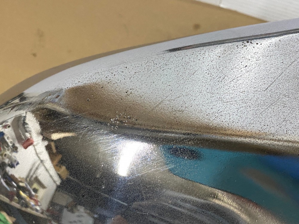 OEM 1965 Cadillac Deville Eldorado Fleetwood Calais LEFT DRIVER SIDE LOWER FRONT BUMPER END #1482255 - Image 9