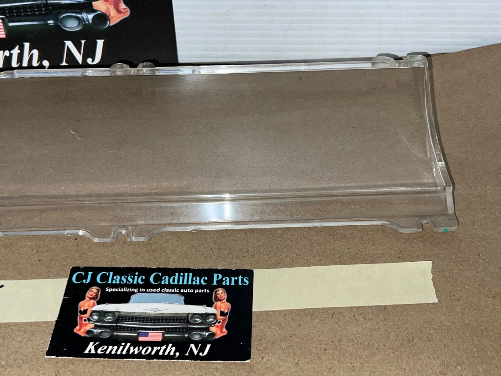 OEM 1963 1964 Cadillac Deville Eldorado Fleetwood INSTRUMENT CLUSTER PLASTIC LENS #640607 - Image 9