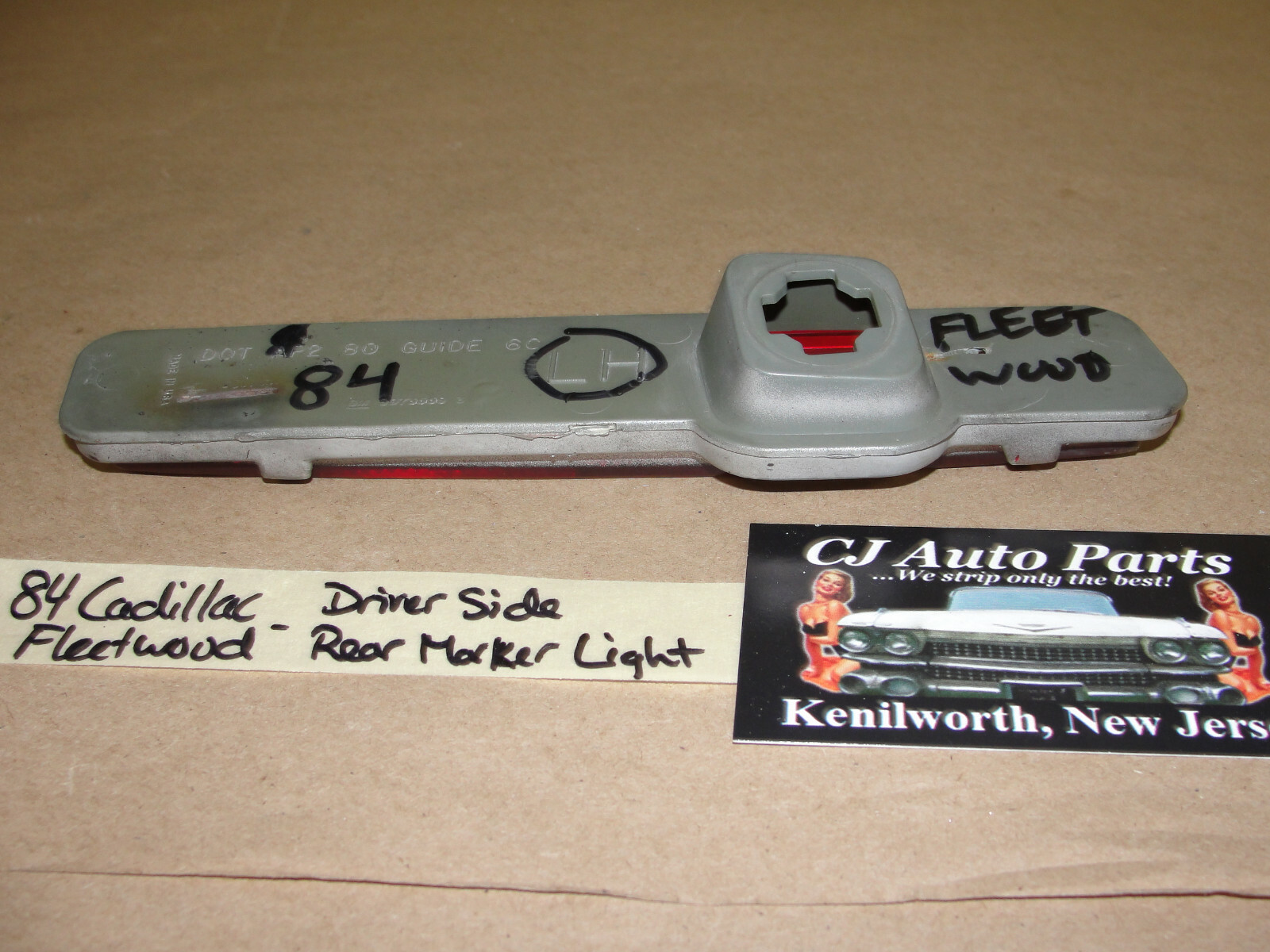 OEM 1980 1981 1982 1983 1984 1985 1986 1987 1988 1989 Cadillac Deville Fleetwood Brougham RWD LEFT DRIVER SIDE REAR BUMPER END MARKER PARK LIGHT #5973559 - Image 9