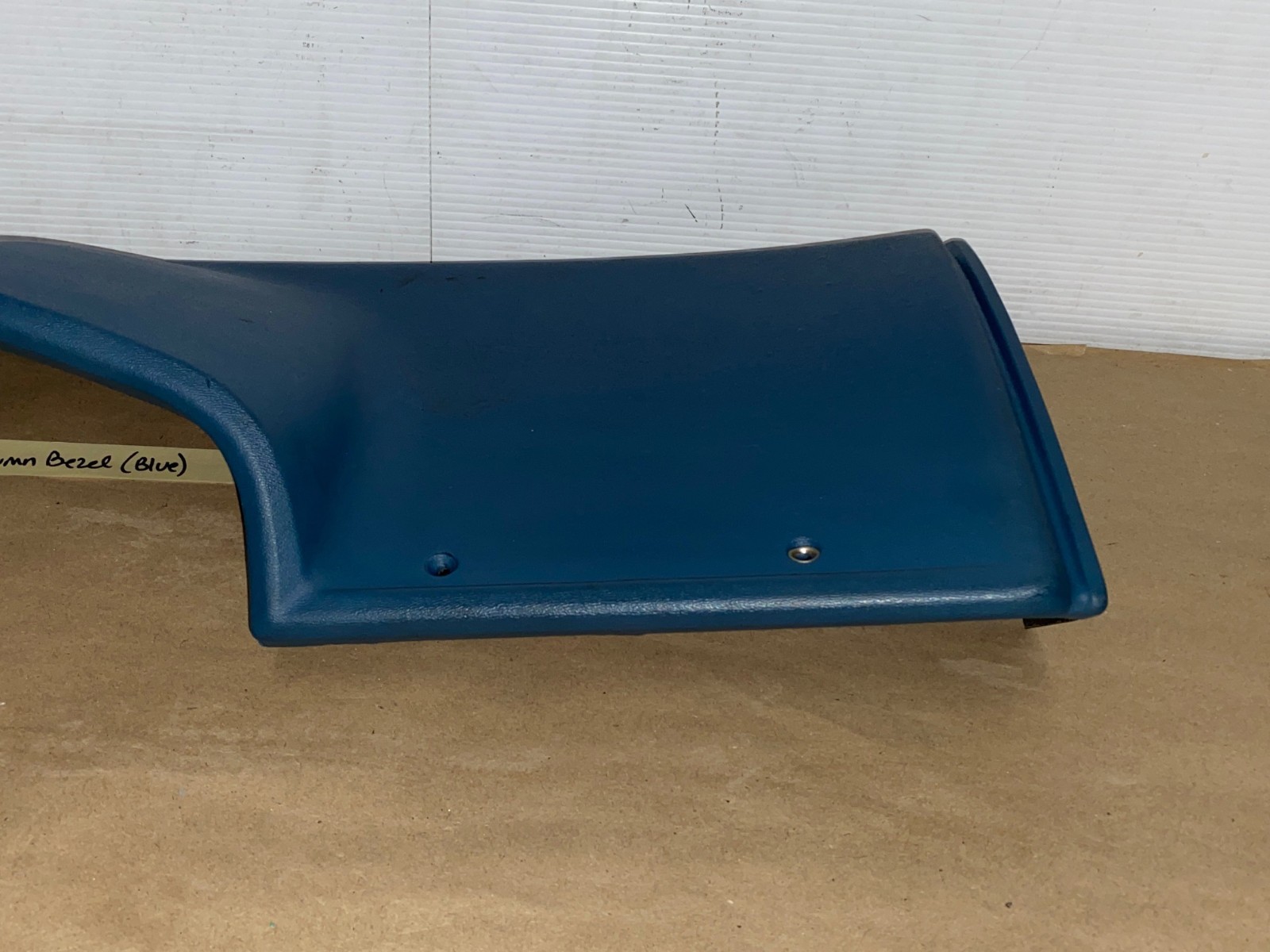 OEM 1974 1975 1976 Cadillac Deville Fleetwood Calais 1974 1975 1976 1977 1978 Eldorado LEFT DASH LOWER UNDER STEERING COLUMN BEZEL TRIM BLUE #3516124 - Image 7