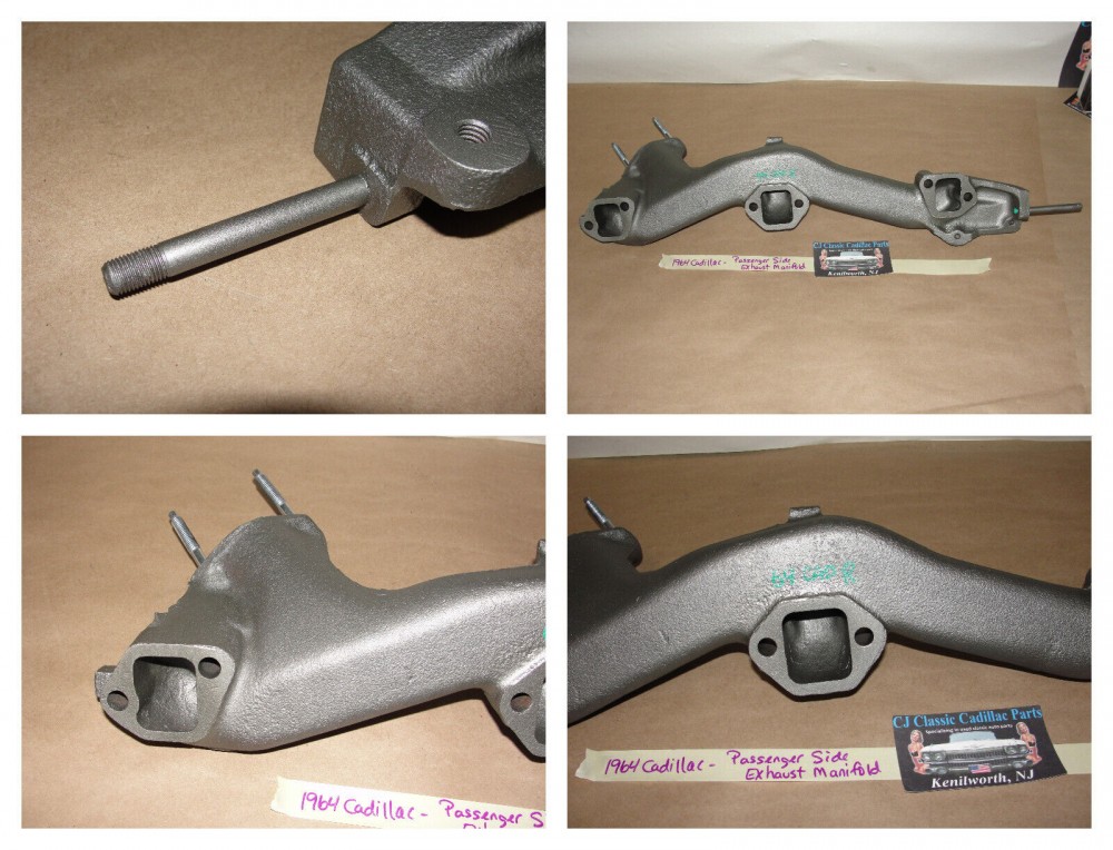 OEM 1964 CADILLAC FLEETWOOD, SERIES 62, DEVILLE, ELDORADO, 75 SERIES 429 ENGINE RIGHT PASSENGER SIDE EXHAUST MANIFOLD #1481668 (also fits 1965 Cadillac 75 Series, Commercial Chassis) - Image 9