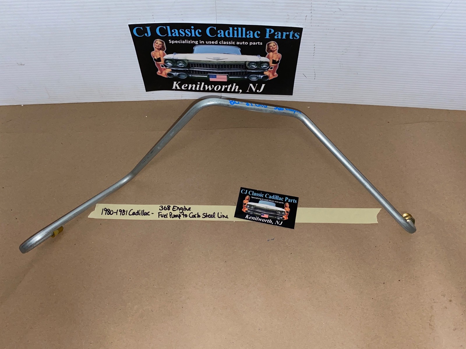 NEW 1980-1981 CADILLAC DEVILLE FLEETWOOD RWD 368 ENGINE FUEL PUMP TO CARBURETOR STEEL LINE 3/8" - Image 9
