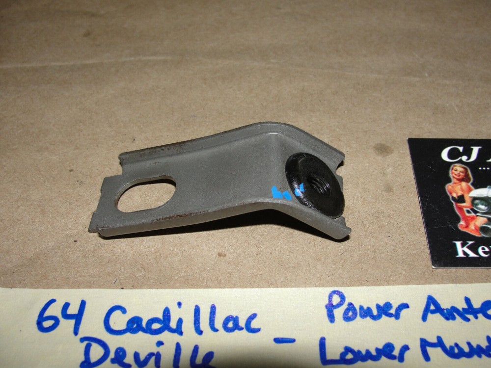 OEM 1963 1964 Cadillac Deville Eldorado Fleetwood POWER ANTENNA LOWER MOUNTING BRACKET #1479301 - Image 9